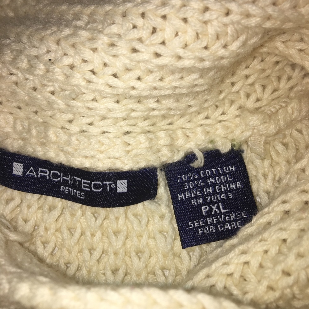 Ivory button down sweater - Picture 3 of 3